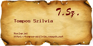 Tompos Szilvia névjegykártya